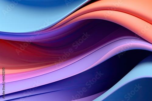 abstract wavy purple and blue gradient curves fluid waves background