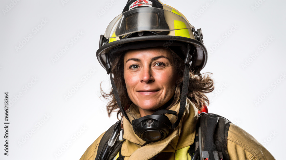 Fototapeta premium Portraits of American firemen