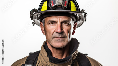   Portraits of American firemen  © kalafoto
