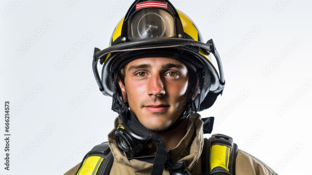 Fototapeta premium Portraits of American firemen