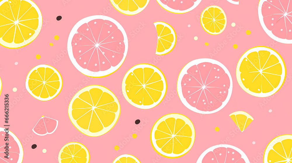 Cartoon lemon PPT background poster wallpaper web page Stock ...