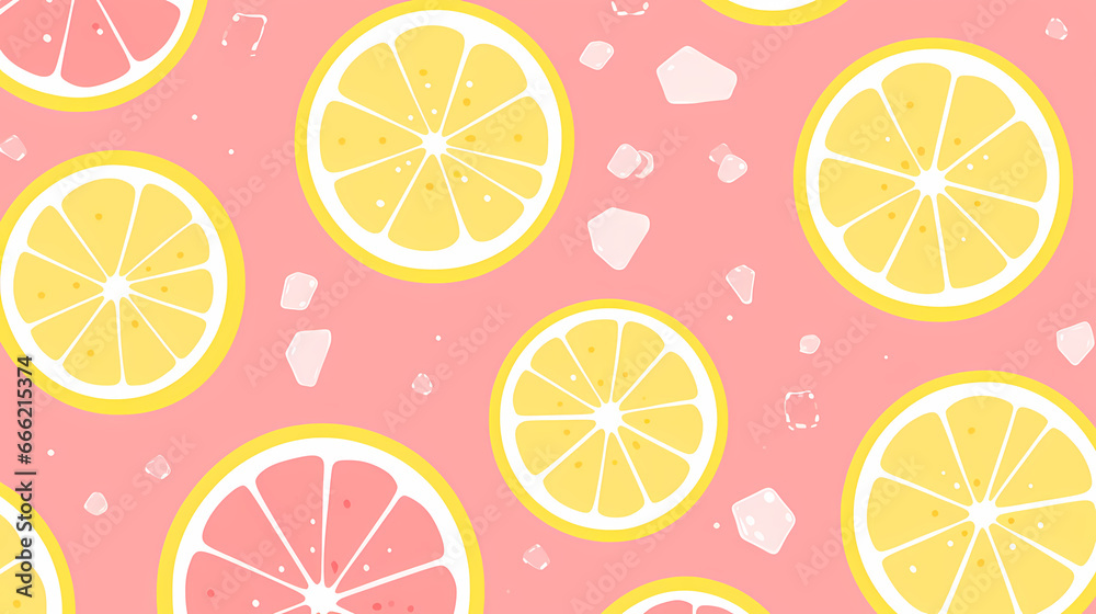 Cartoon lemon PPT background poster wallpaper web page Stock ...
