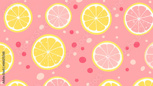 Cartoon lemon PPT background poster wallpaper web page
