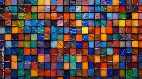 Lively Colorful Ceramic Tile Mosaic