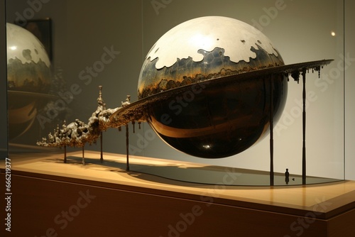 feeble sphere. Generative AI photo