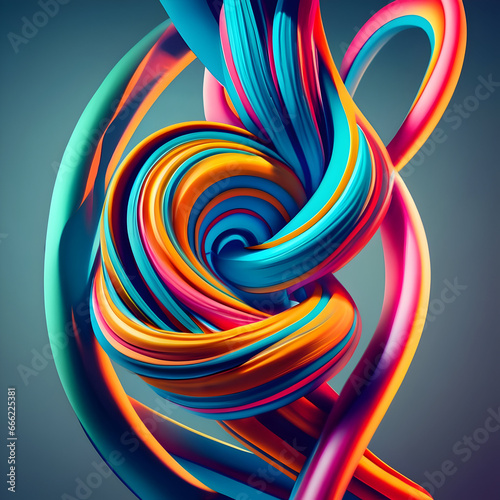 colorful papercut abstarct background