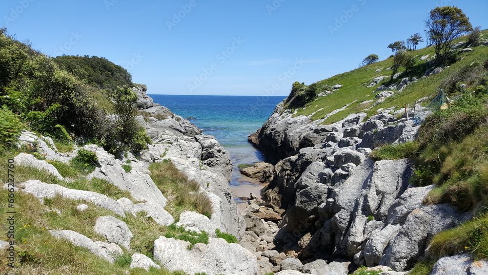 Small gulf in the sea of Cantabria