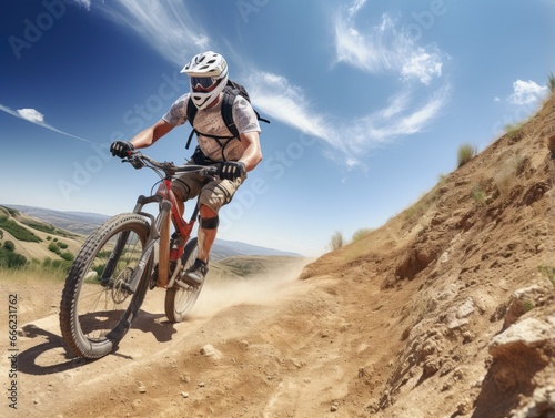 bike ride photo helm Mountains tourism searching speed extreme cycling freedom motion outdoors