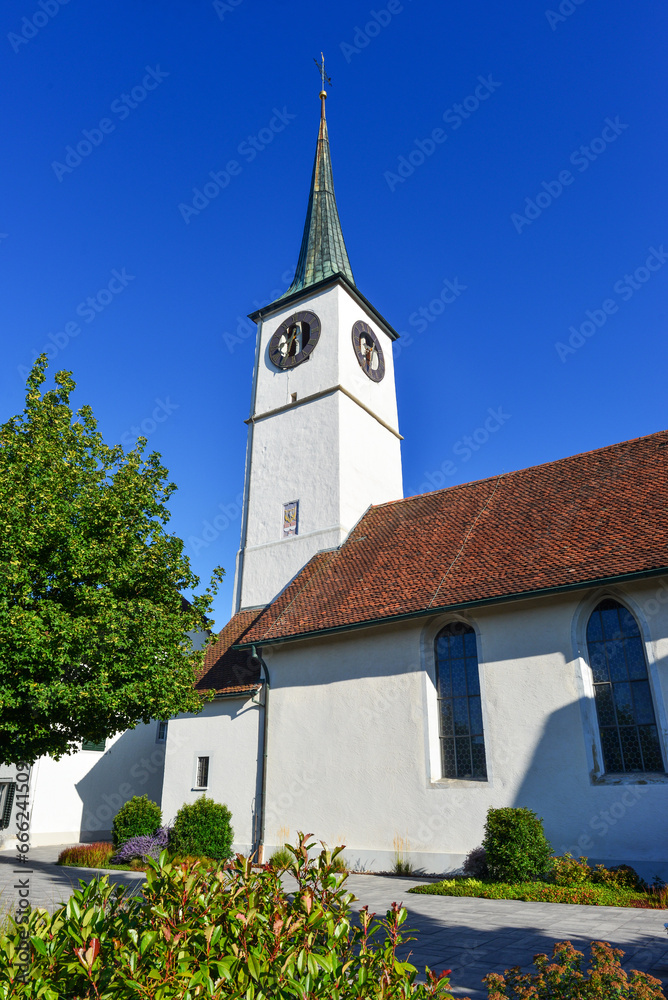 Pfarrkirche St. Georg in Oensingen, Bezirk Gäu des Kantons Solothurn (Schweiz)