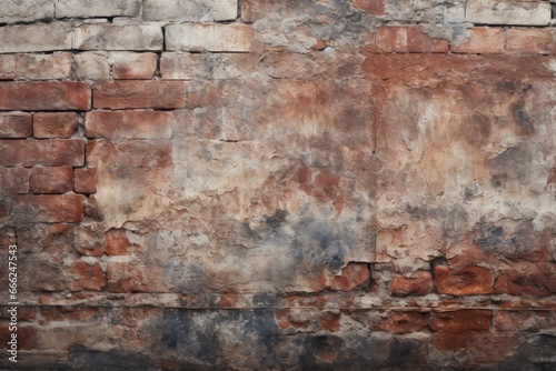 "Weathered Beauty: An image that brings out the character and intricacies of the grungy texture on the old brick wall."