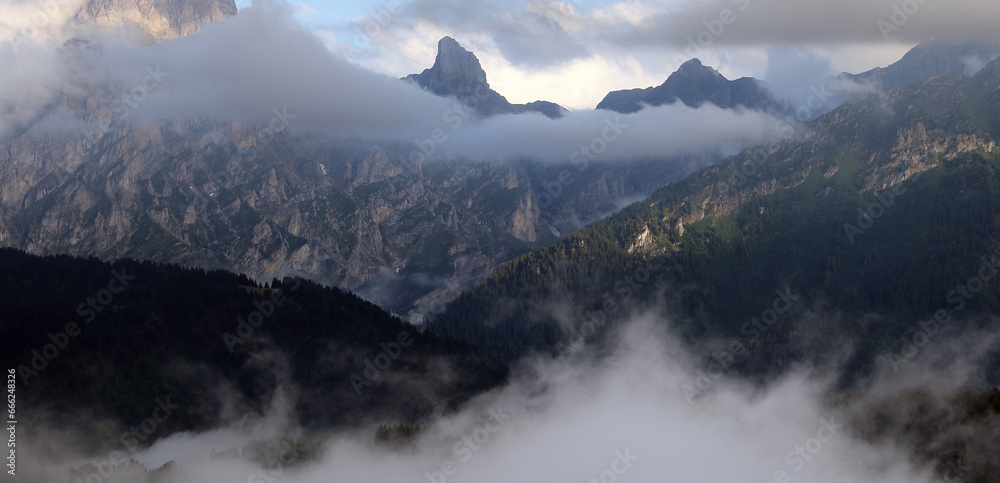 Alpine Panorama In Summer