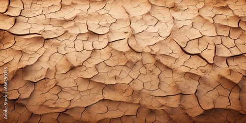 "Nature's Rough Beauty: An image that highlights the rough and cracked texture of dried mud in a desert setting."