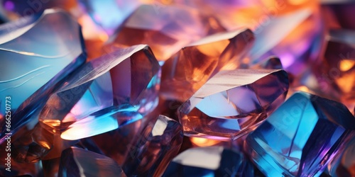 Crystal Gemstone Texture: An image that captures the smooth and polished appearance of a crystal gemstone.