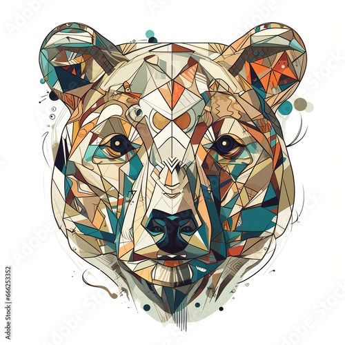 bear head illustration