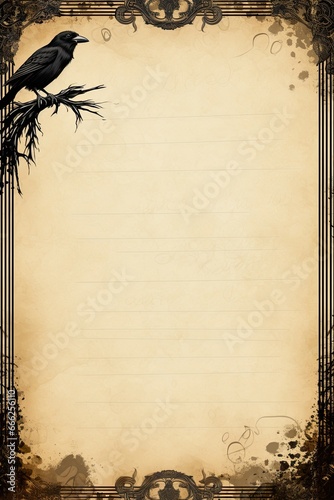 Wallpaper Mural retro vintage worn sheet scrapbook page halloween dirty blank aged parchment paper printable Torontodigital.ca