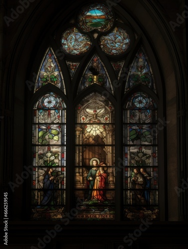 stained glass window mosaic religious collage artwork retro vintage textured religion