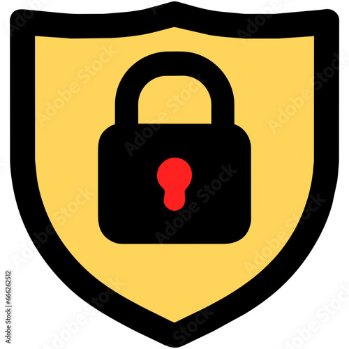 red padlock icon