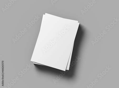 Blank 16.5x11.7 or A4 inc flyer render to present your design.