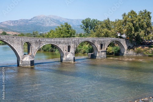 Arta bridge over Arachthos river, Epirus, Greece