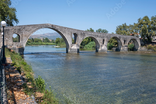 Arta bridge over Arachthos river, Epirus, Greece