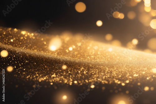  beautiful golden background with golden bokeh space for text
