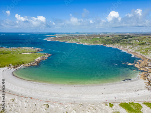 Aerial view of beach  in Dogs bay