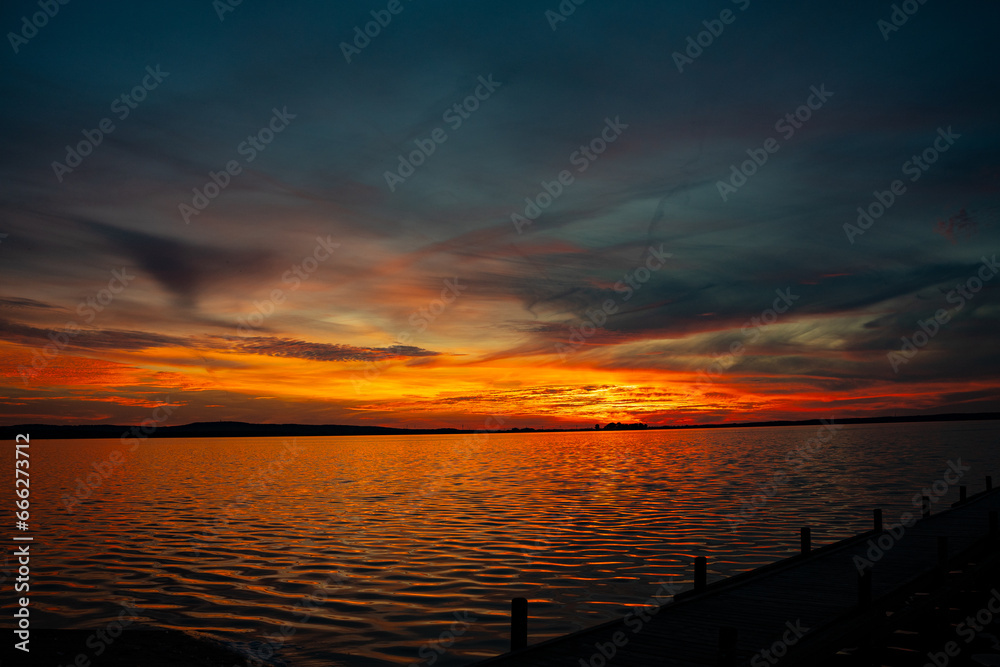 Sonnenuntergang über dem Steinhuder Meer