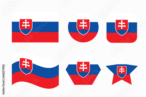 Free Download Slovakia flag simple illustration for independence day or election - GFXLoad