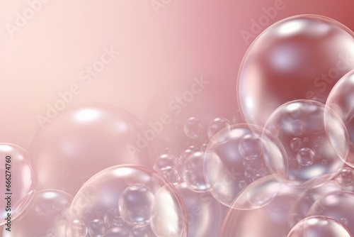 Background with bubbles suitable for cosmetic products. Generative AI