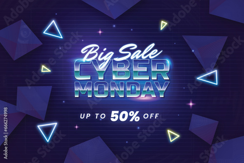 gradient cyber monday background design vector illustration