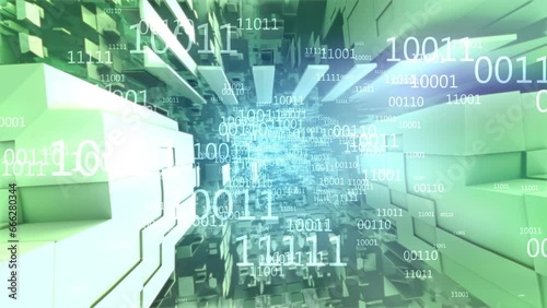 Quantum Technology. Quantum Matrix, animation