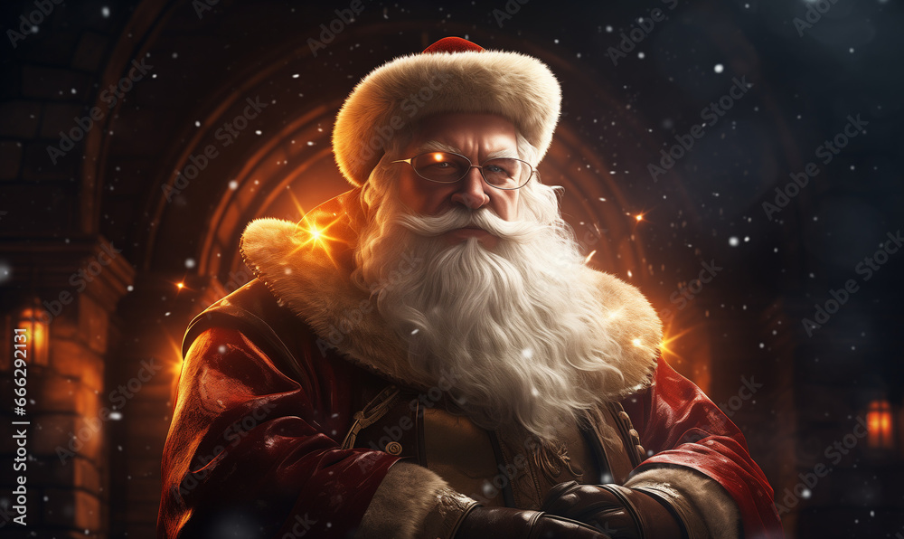 Santa Claus, Christmas time - Generative AI