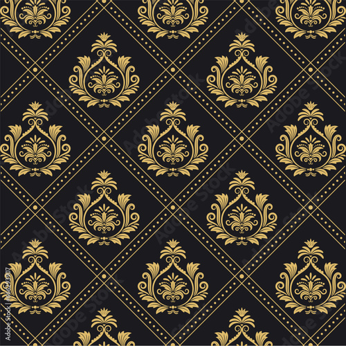  Background Victorian regal pattern seamless baroque. backdrop decoration Wallpaper, curtain design Elegant texture for wallpapers, curtains. Seamless pattern backdrop