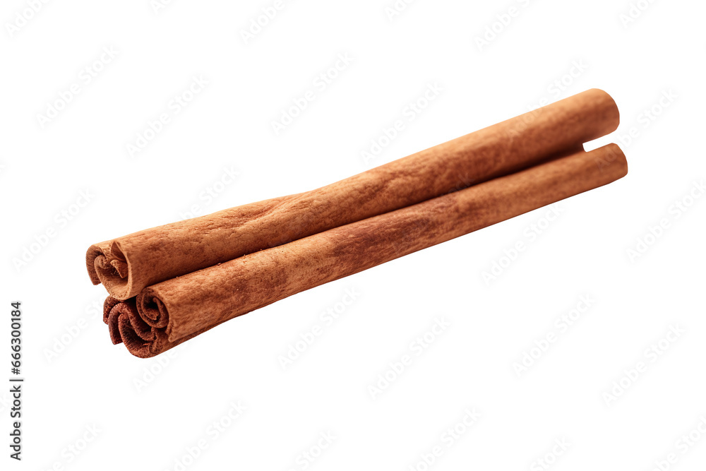 cinnamon sticks isolated on white. png file