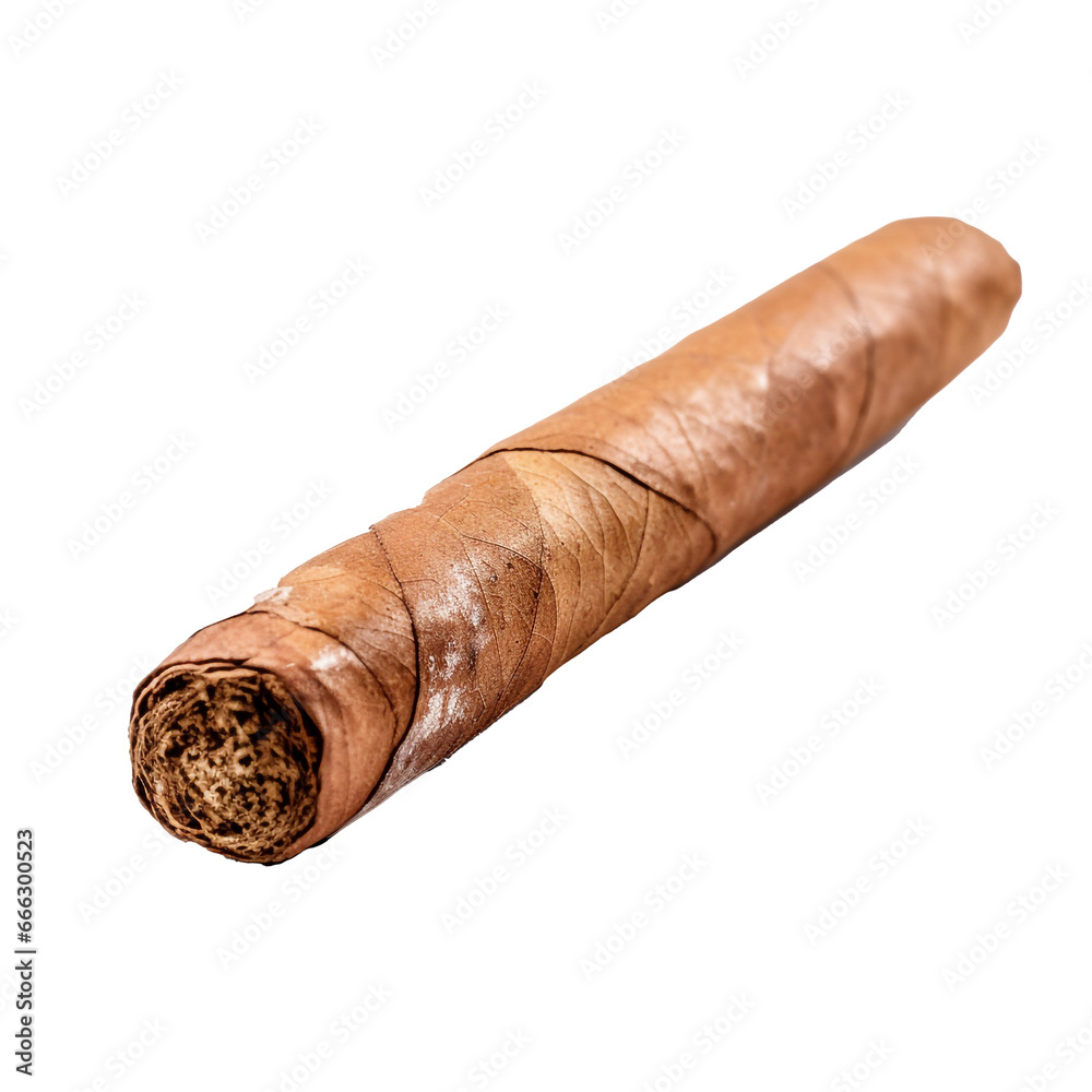 Cigar illustration isolated on transparent background. PNG. Ai generate. Cigar illustration isolated on transparent background. PNG. Ai generate.