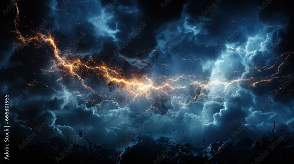 Nature's Electric Dance: Flash of Lightning. Generative AI Nature's Electric Dance: Flash of Lightning. Generative AI