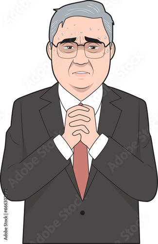 恐怖に慄く男性③