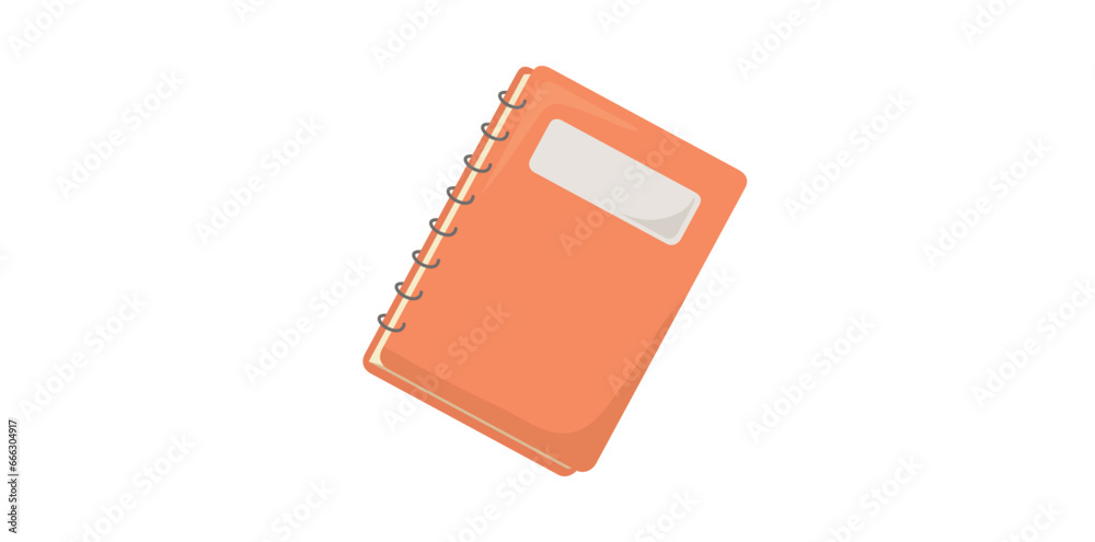 Spiral Notebook Diary Pink Color Icon, Daily Note Paper, Vector Illustration. Spiral Notebook Diary Pink Color Icon, Daily Note Paper, Vector Illustration.