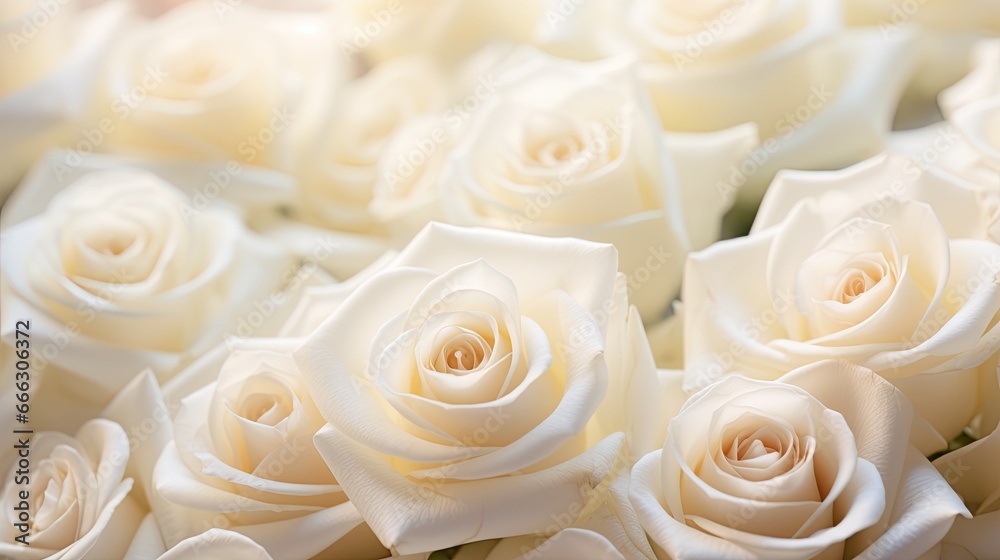 Bouquet of white roses close up on a light background Bouquet of white roses close up on a light background
