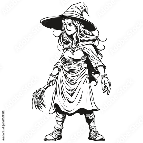Ethereal Image of a Scary Spellcasting Haunting for Halloween