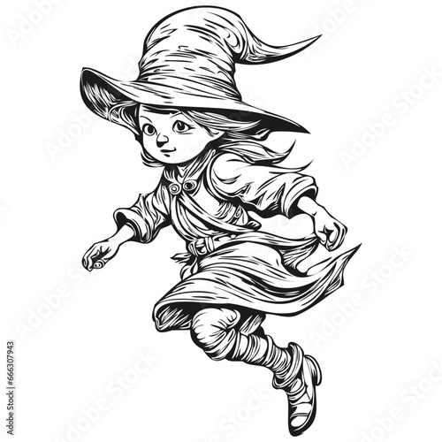 Ethereal Image of a Scary Spellcasting Phenomenon for Halloween