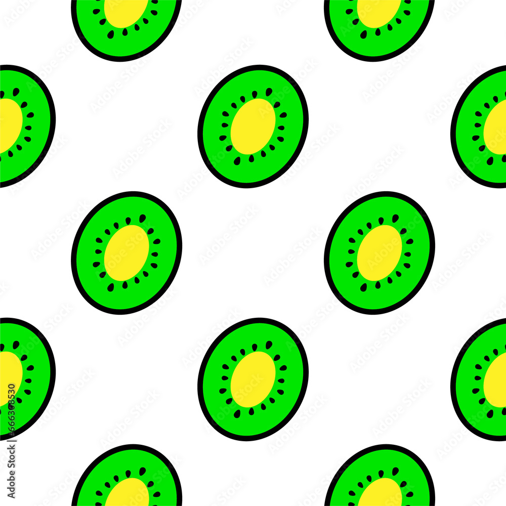 Fruits kiwi seamless pattern background Fruits kiwi seamless pattern background