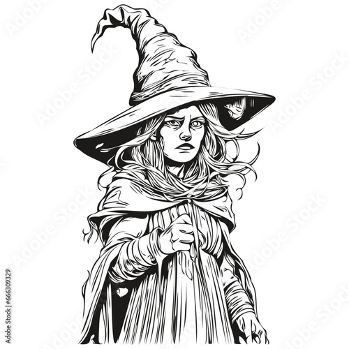 Scary Spellcasting Phenomenon in Monochrome