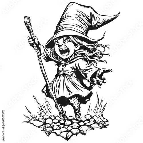 Scary Vector Spellcasting Haunting