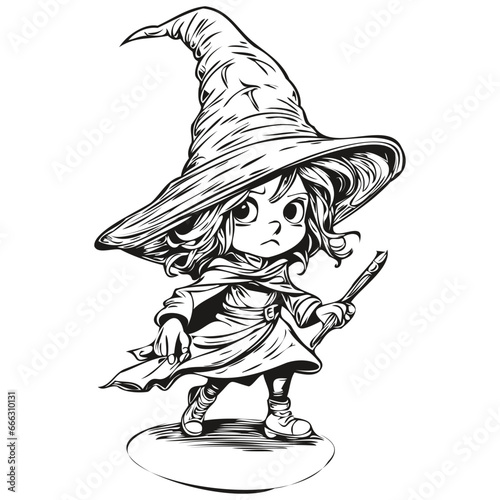 Vector Witch for Halloween
