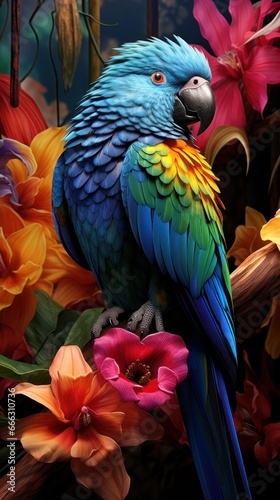Parrot on branch © urwa