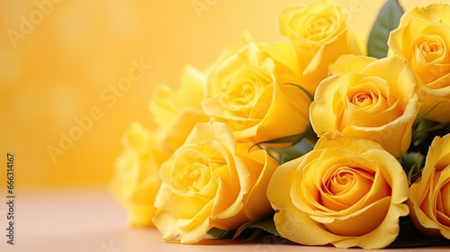 Fototapeta Naklejka Na Ścianę i Meble -  Bouquet of yellow roses