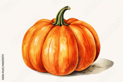 Pumpkin drawing design isolated on white background