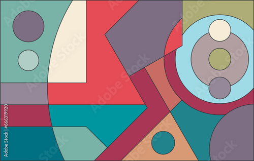 colorful abstract art for wall decoration