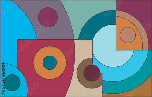 colorful abstract art for wall decoration